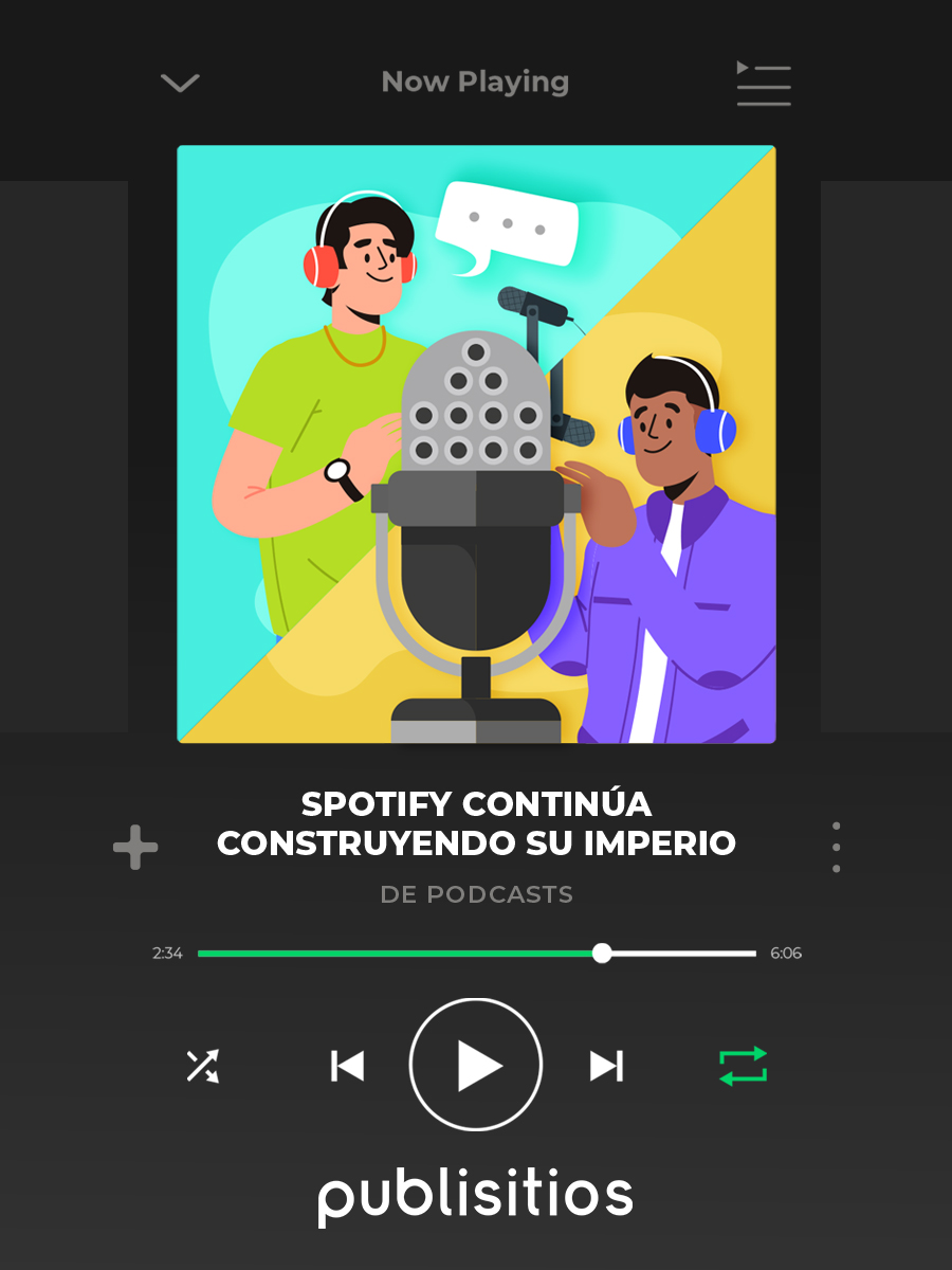 SPOTIFY CONTINÚA CONSTRUYENDO SU IMPERIO DE PODCASTS