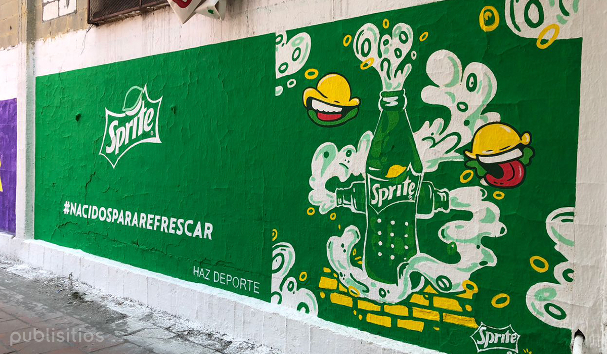 Nacidos para Refrescar, Barda Publicitaria de Sprite